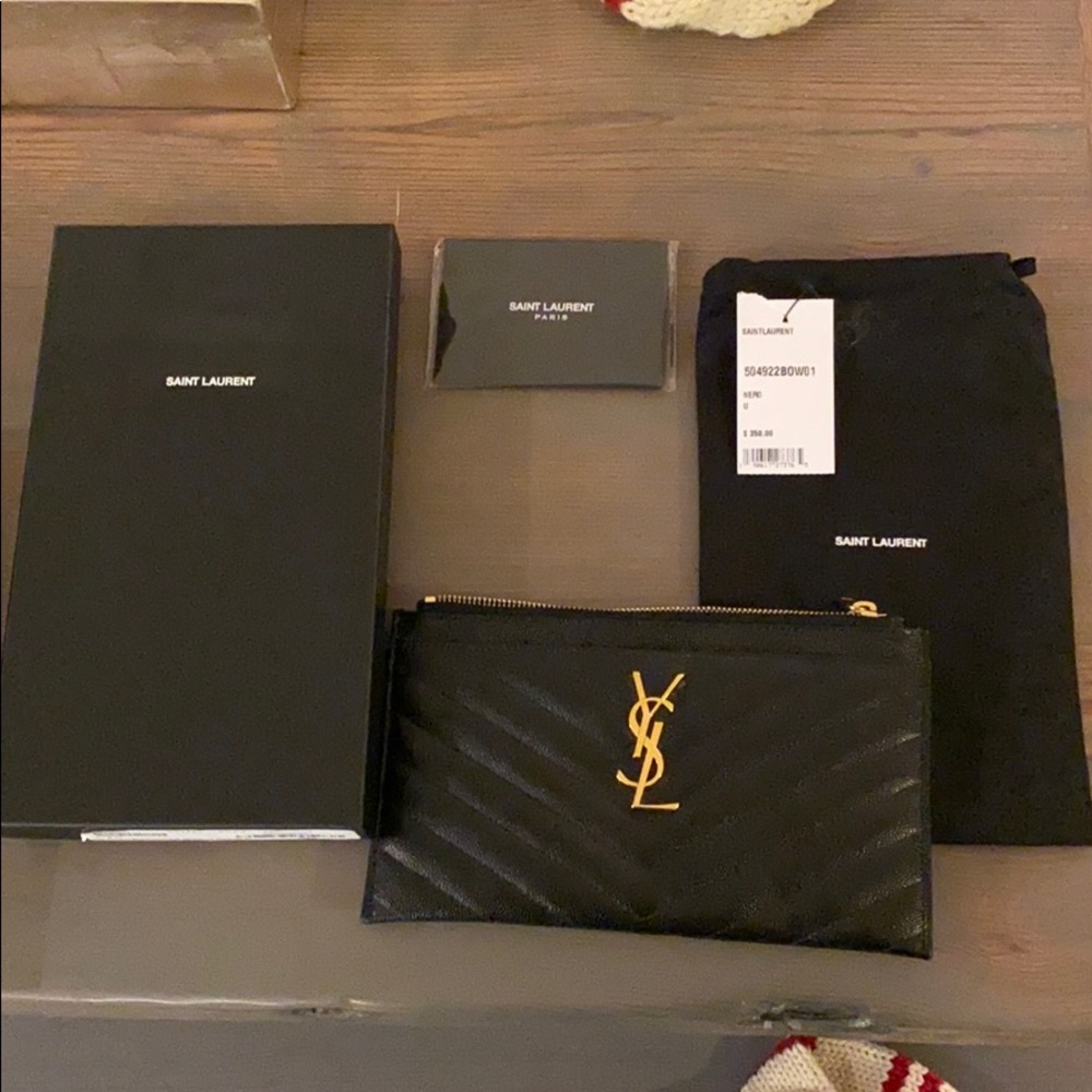 Saint Laurent wallet clutch